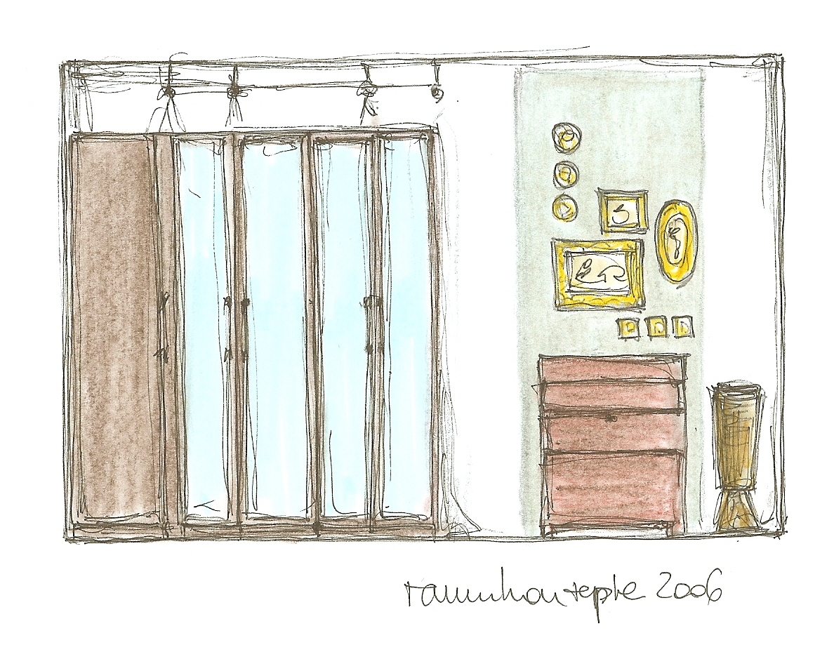 Schlafzimmer-Einrichtung-Wand-Ansicht-Skizze-B2650-14 – raumkonzepte