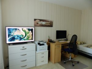 Schlafzimmer mit Arbeitsplatz-kleiner Aufwand, grosse Wirkung