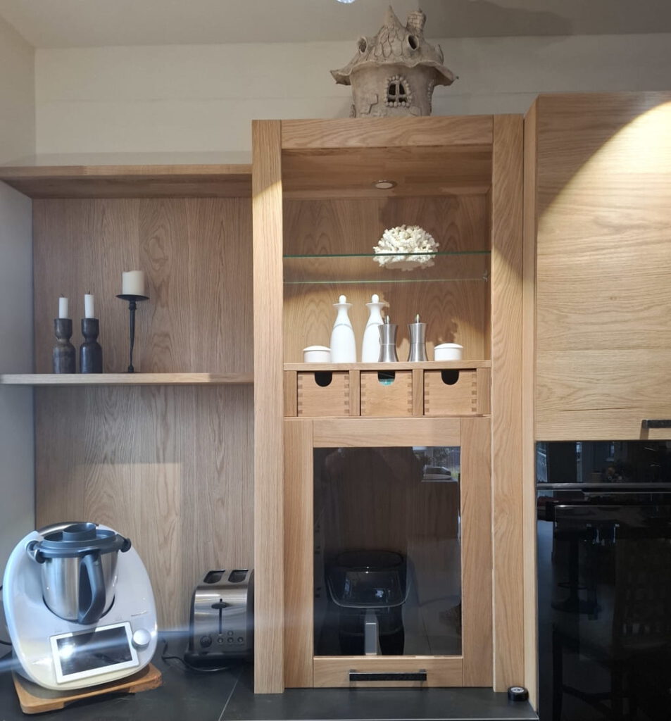 Küchenschrank-Deko nach Umgestaltung
