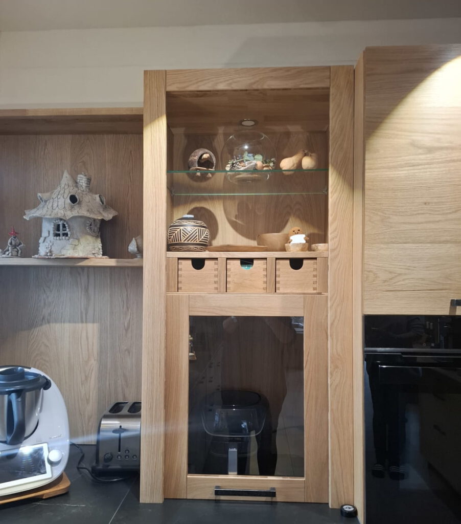 Küchenschrank-Deko vor Umgestaltung