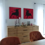 Sideboard-Deko nach Umdekoration